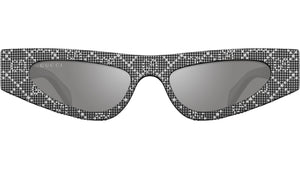 GG1779S 009 Black Strass Silver