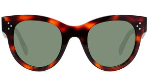 CELINE 3 Dots Shiny Havana Round Sunglasses