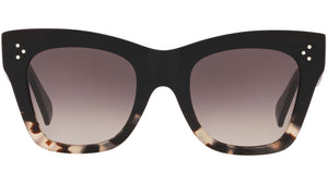 CELINE 3 Dots Black and Havana Cat Eye Sunglasses