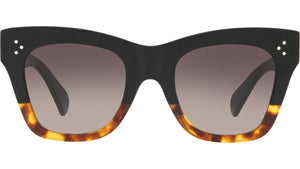 CELINE 3 Dots Black and Havana Cat eye Sunglasses