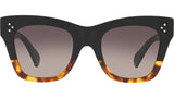 CELINE 3 Dots Black and Havana Cat eye Sunglasses