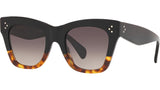 CELINE 3 Dots Black and Havana Cat eye Sunglasses