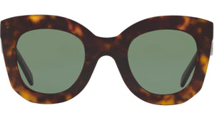 CELINE 3 Dots Dark Havana Butterfly Sunglasses