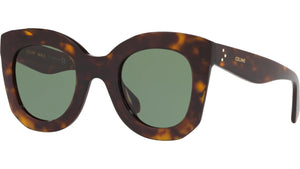 CELINE 3 Dots Dark Havana Butterfly Sunglasses