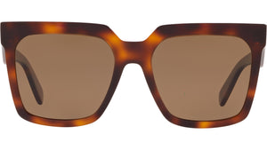 CELINE 3 Dots Havana Geometric Sunglasses