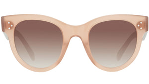 CELINE 3 Dots Brown Round Sunglasses