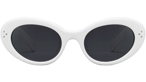 CELINE 3 Dots White Round Sunglasses