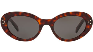 CELINE 3 Dots Dark Havana Round Sunglasses