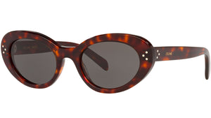 CELINE 3 Dots Dark Havana Round Sunglasses