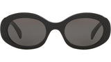 Triomphe Black Oval Sunglasses