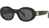 Triomphe Black Oval Sunglasses