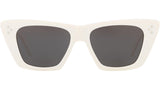 CELINE 3 Dots White Cat Eye Sunglasses