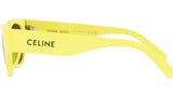 CELINE Monochroms Yellow Rectangular Sunglasses