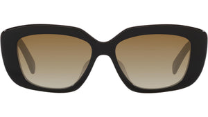 Triomphe Black Rectangular Sunglasses