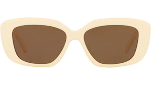 Triomphe Ivory Rectangular Sunglasses