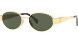 Metal Triomphe Gold Oval Sunglasses