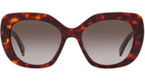 Triomphe Havana Butterfly Sunglasses