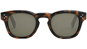 CELINE 3 Dots Dark Havana Square Sunglasses