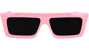 CELINE Monochroms Pink Rectangular Sunglasses