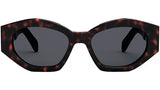 Triomphe Dark Havana Cat Eye Sunglasses