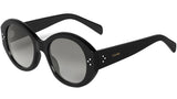 CELINE 3 Dots Black Round Sunglasses