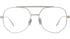 GV Speed Silver Geometric Eyeglasses