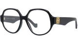 Anagram Black Geometric Eyeglasses