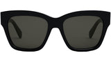 Triomphe Black Geometric Sunglasses