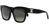 Triomphe Black Geometric Sunglasses