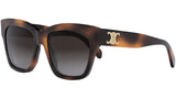 Triomphe Classic Havana Geometric Sunglasses