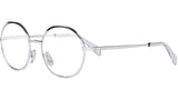 Metal Rose Palladium Geometric Eyeglasses