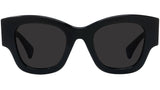 1970 Black Square Sunglasses