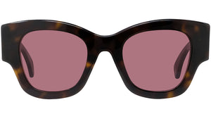 1970 Havana Square Sunglasses