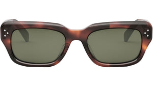 CELINE 3 Dots Red Havana Rectangular Sunglasses