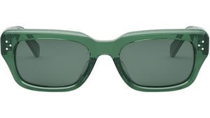 CELINE 3 Dots Green Rectangular Sunglasses