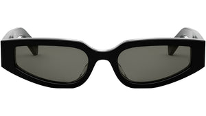 Triomphe Black Geometric Sunglasses