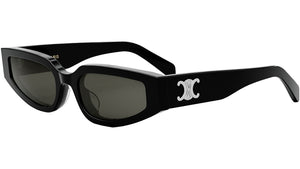 Triomphe Black Geometric Sunglasses