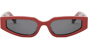 Triomphe Red Geometric Sunglasses