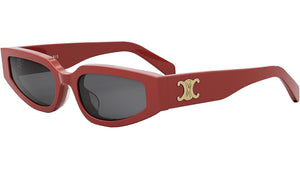 Triomphe Red Geometric Sunglasses