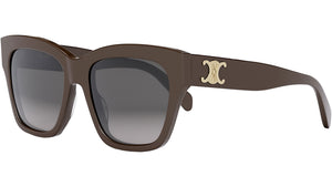 Triomphe Dark Brown Geometric Sunglasses