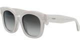 CELINE 3 Dots Milky Grey Glitter Geometric Sunglasses