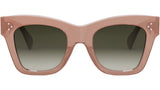 CELINE 3 Dots Milky Pink Glitter Cat Eye Sunglasses