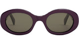 Triomphe Purple Oval Sunglasses