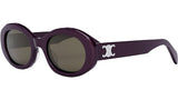 Triomphe Purple Oval Sunglasses