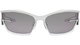 Giv Cut Silver Geometric Sunglasses