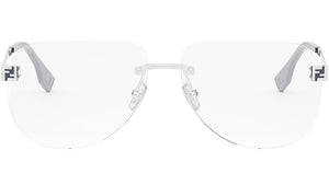 Fendi Sky Silver Pilot Eyeglasses