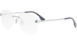 Fendi Sky Silver Pilot Eyeglasses