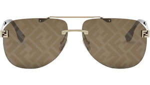 Fendi Sky Yellow Pilot Sunglasses