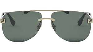 Fendi Sky Yellow Pilot Sunglasses