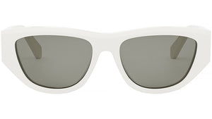 CELINE Monochroms Shiny Ivory Cat Eye Sunglasses